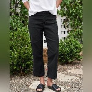 Frank & Eileen Kinsale High Rise Black Relaxed Fit Pants Size 2